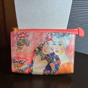 Icon Los Angeles NWOT 'Girlfriends' Medium Leather Cosmetic  Bag